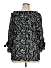 Max Studio 100% Polyester Black 3/4 Sleeve Blouse Size 0X (estimated) - photo 2