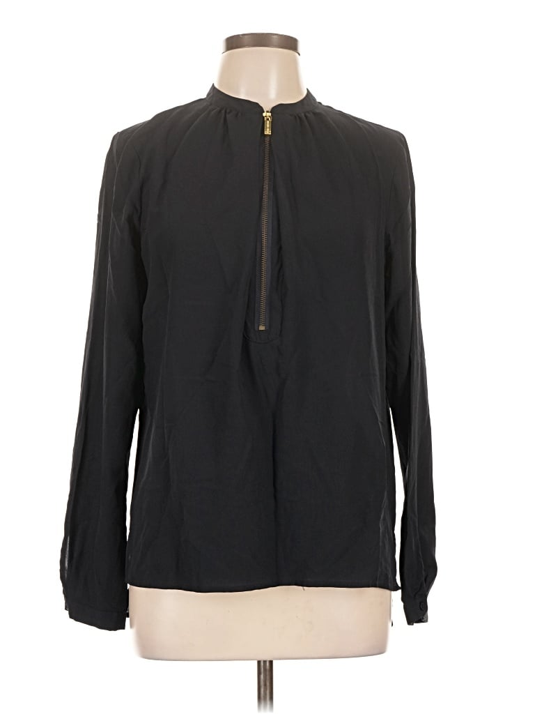 Pre-owned Michael Michael Kors Long Sleeve Blouse In Black