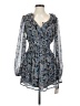 City Studio Paisley Blue Cocktail Dress Size S - photo 1