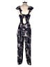 Amour Vert 100% Silk Paisley Blue Jumpsuit Size S - photo 2