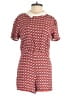 Forever 21 100% Rayon Hearts Red Romper Size S - photo 1