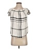 Renee C. 100% Rayon Ivory Short Sleeve Blouse Size S - photo 1