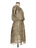 MICHAEL Michael Kors 100% Polyester Metallic Tan Cocktail Dress Size 12 - photo 4