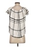 Renee C. 100% Rayon Ivory Short Sleeve Blouse Size S - photo 2