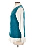 Milano Color Block Teal Sleeveless Blouse Size L - photo 5