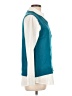 Milano Color Block Teal Sleeveless Blouse Size L - photo 4