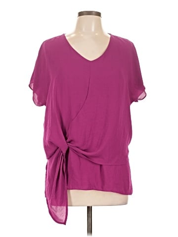a.n.a. A New Approach Short Sleeve Blouse (view 1)