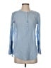 Ann Taylor LOFT Blue Long Sleeve Blouse Size XS - photo 1