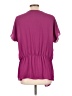 a.n.a. A New Approach 100% Polyester Purple Short Sleeve Blouse Size L (petite) - photo 2
