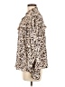 MNG Animal Print Ivory Long Sleeve Blouse Size 12 - photo 5