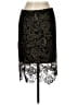 Sans Souci 100% Polyester Paisley Black Formal Skirt Size XL - photo 2