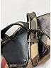 Burberry Silver Black Patent Leather espadrille Wedges Size 8 1/2 - photo 5