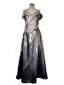 Rene Ruiz 100% Polyester Metallic Silver Cocktail Dress Size 10 - photo 1