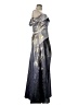 Rene Ruiz 100% Polyester Metallic Silver Cocktail Dress Size 10 - photo 4