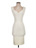 Bebe Solid Ivory Cocktail Dress Size XXS - photo 1