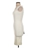 Bebe Solid Ivory Cocktail Dress Size XXS - photo 5