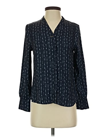 Elizabeth & Clarke Long Sleeve Silk Top (view 1)