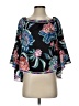 Flying Tomato Black 3/4 Sleeve Blouse Size XS - photo 1