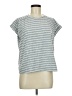 Shein Stripes Gray Short Sleeve T-Shirt Size 6 - photo 1