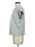 Shein Stripes Gray Short Sleeve T-Shirt Size 6 - photo 5