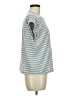 Shein Stripes Gray Short Sleeve T-Shirt Size 6 - photo 4