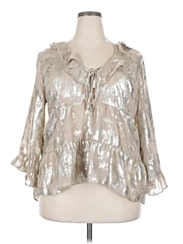 Cato 3/4 Sleeve Blouse (view 1)