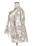 Cato 100% Polyester Metallic Silver 3/4 Sleeve Blouse Size 18 - 20 - photo 5