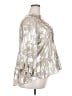 Cato 100% Polyester Metallic Silver 3/4 Sleeve Blouse Size 18 - 20 - photo 4