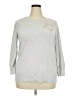 Ann Taylor LOFT 100% Cotton Stars Silver Sweatshirt Size XXL - photo 1