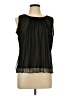 Kasper 100% Nylon Black Sleeveless Blouse Size L - photo 1