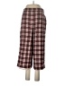 Paper Crown Plaid Red Casual Pants Size 10 - photo 2