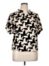 Emery Rose Houndstooth Black Short Sleeve Blouse Size XL - photo 1