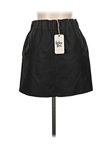 Indigo Rein Faux Leather Skirt (view 2)