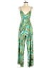 Assorted Brands Tropical Green Jumpsuit Size S - photo 1