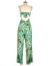 Assorted Brands Tropical Green Jumpsuit Size S - photo 2