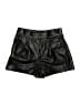 Zara 100% Polyester Metallic Black Shorts Size S - photo 1