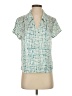 CAbi Teal Short Sleeve Blouse Size XS - photo 1