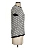 PREMISE Stripes Ivory Short Sleeve Turtleneck Size S - photo 4
