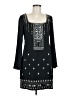 Nanette Lepore 100% Polyester Black Casual Dress Size 6 - photo 1