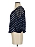 Vince Camuto 100% Polyester Polka Dots Blue 3/4 Sleeve Blouse Size XS - photo 5