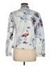 Chico's Print Blue Jacket Size Med (1) - photo 2