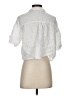 Zara White 3/4 Sleeve Button-Down Shirt Size S - photo 2