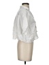 Zara White 3/4 Sleeve Button-Down Shirt Size S - photo 4