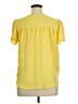 Como Black 100% Polyester Yellow Short Sleeve Blouse Size XL - photo 2