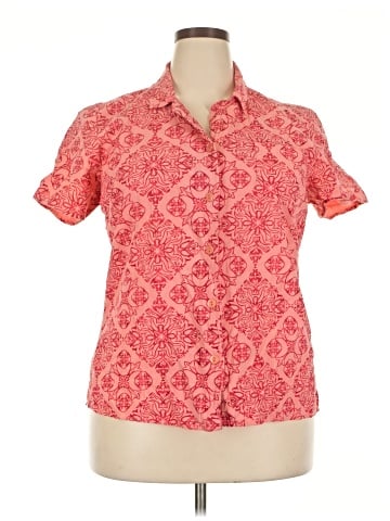 Basic Editions Short Sleeve Blouse (view 1)