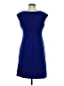 Connected Apparel 100% Polyester Solid Blue Cocktail Dress Size 6 Petite - photo 2