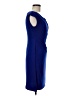 Connected Apparel 100% Polyester Solid Blue Cocktail Dress Size 6 Petite - photo 4