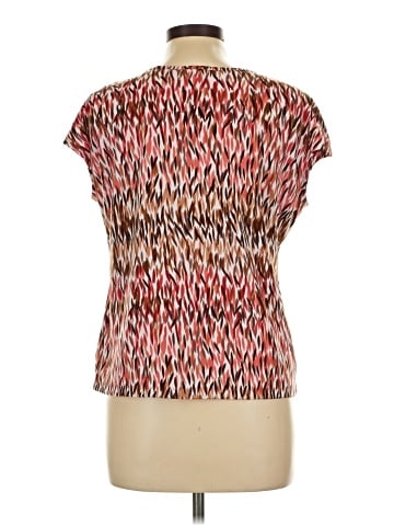 JM Collection Short Sleeve Blouse (view 2)