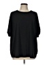 Unbranded Solid Black 3/4 Sleeve T-Shirt Size L - photo 1