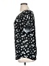 Ashley Blue Floral Black Short Sleeve T-Shirt Size XL - photo 5